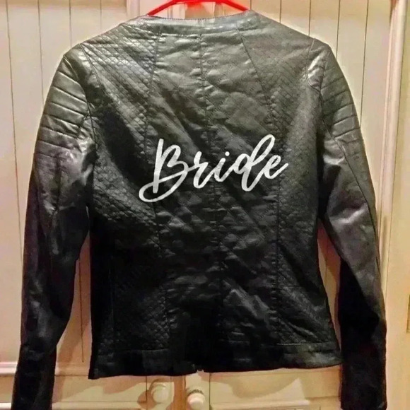 Vintage Custom "BRIDE" Leather Jacket - Picture 1 of 12